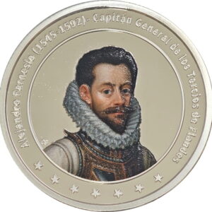 Moneda Alejandro Farnesio y los Tercios de Flandes