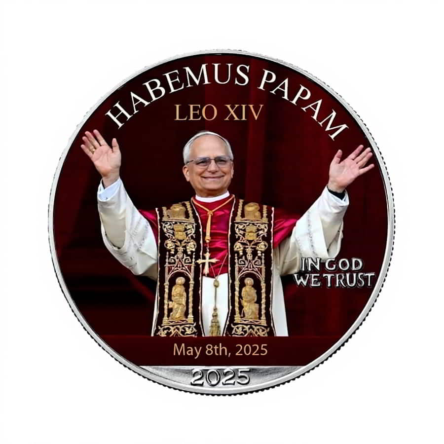 Estuche Moneda Papa León XIV - Imagen 2