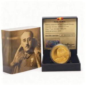 Caja de Lujo con Moneda Francisco Franco