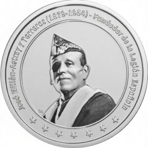 Moneda Millán-Astray y la Legión Española