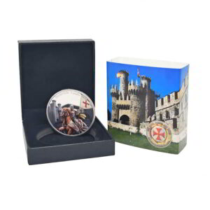 Caja Lujo con Moneda Castillo Templario de Ponferrada - Tipo A
